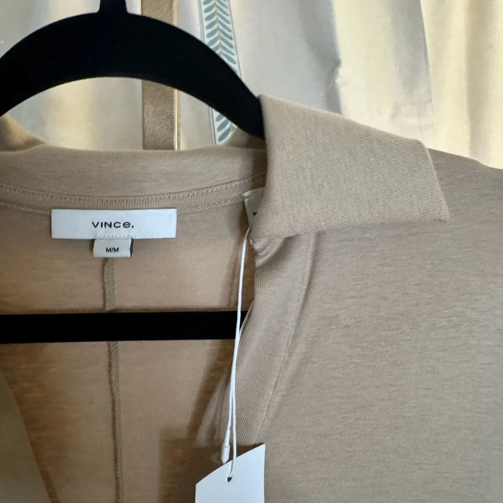 Vince Beige Knit Polo Sheath dress Size  NWT - Picture 13 of 14